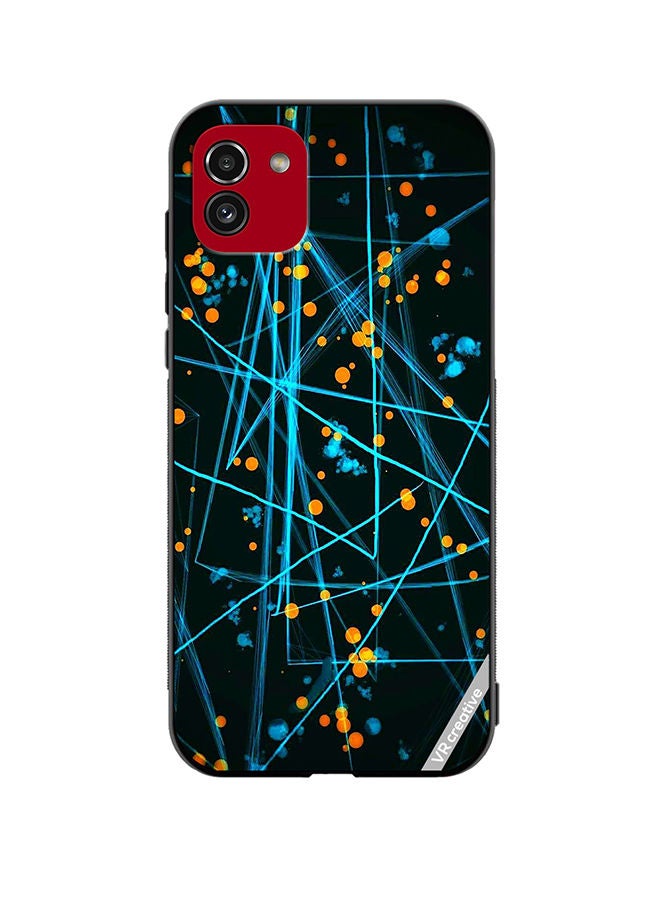 VR CREATIVE Protective Case Cover For Samsung Galaxy A03 Lasers Design Multicolour - Image 1