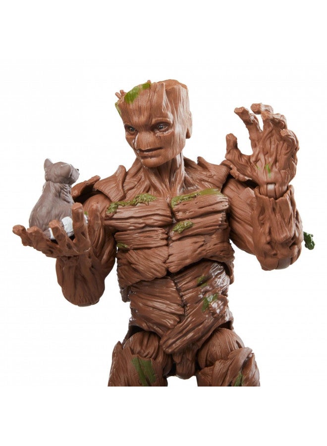 MARVEL مجموعة مارفل ليجندز جروت، حراس المجرة الجزء 3، تماثيل عمل قابلة للجمع بطول 6 إنش، ألعاب للأطفال من عمر 4 سنوات وما فوق - Image 5