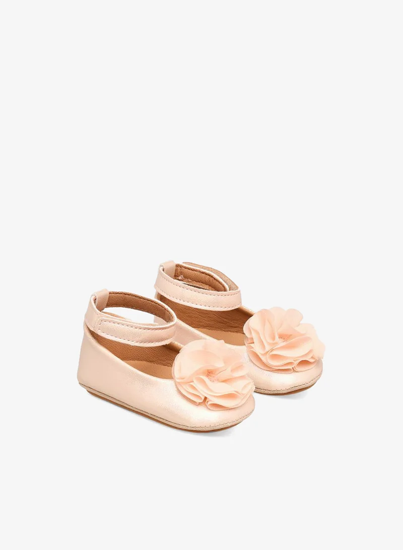 Barefeet Ballerina Shoes with Floral Accent