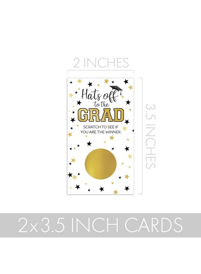 دسكتيكتفز لعبة ديستينكتيفز سكراتش أوف لحفل التخرج، ألعاب حفلات التخرج، لوازم حفلات التخرج - 30 بطاقة (أبيض وذهبي) - Image 4
