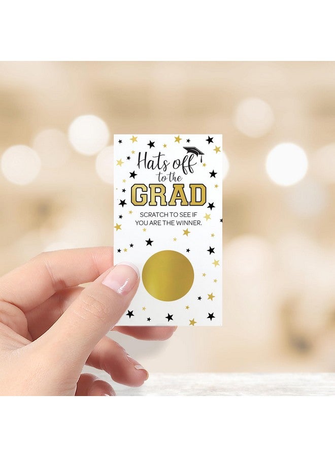 دسكتيكتفز لعبة ديستينكتيفز سكراتش أوف لحفل التخرج، ألعاب حفلات التخرج، لوازم حفلات التخرج - 30 بطاقة (أبيض وذهبي) - Image 2
