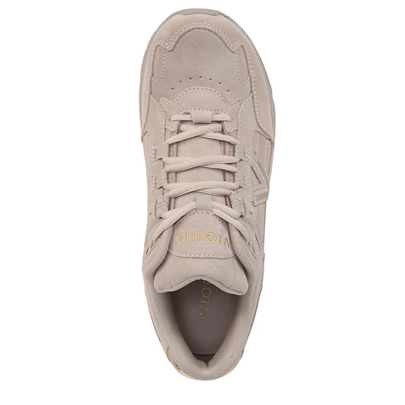 Vionic Womens 23Walk 2.0 Sneaker Oatmeal Gold Suede 9 M - Image 5