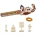 OWNONE 1 3D Wooden Puzzle Gun for Adults Rubber Band 3D Gun Puzzles Electric Gatling Model Building Kit Wood 3D Puzzle Hobby Kits for Men Wooden Building Set for Adults Teens 272 PCS - Image 2
