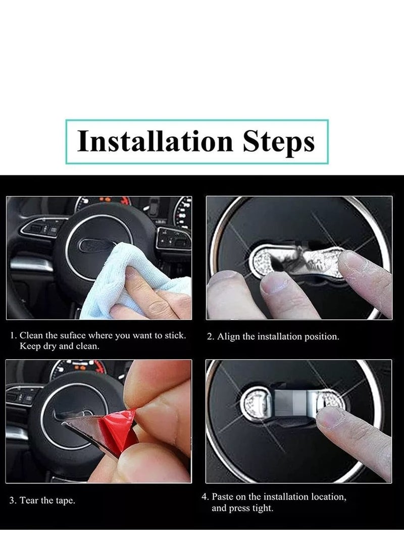 Crystal Sticker Compatible with Audi Steering Wheel - Image 3