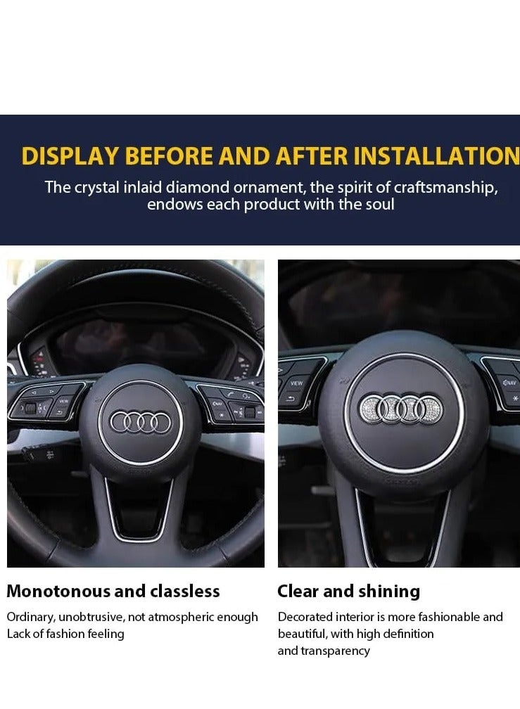 Crystal Sticker Compatible with Audi Steering Wheel - Image 4
