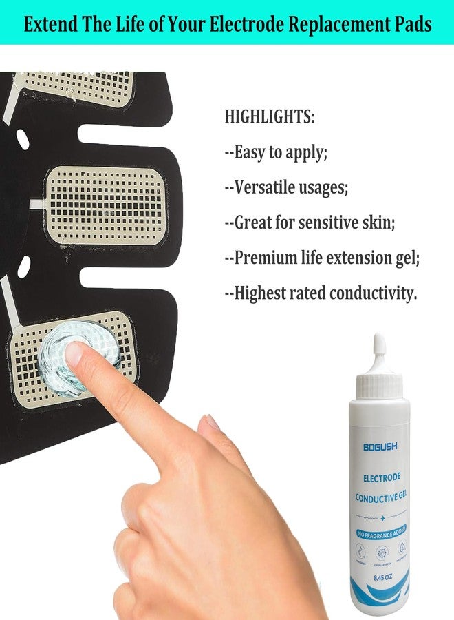 Bogush Electrode Conductive Gel for TENS Unit Pads Odorless Electrode Gel for All Types of Self-Adhesive Electrodes Improves The Conductivity of TENS Electrode Pads Safe Use 8.45 oz Pack of 1 - Image 2