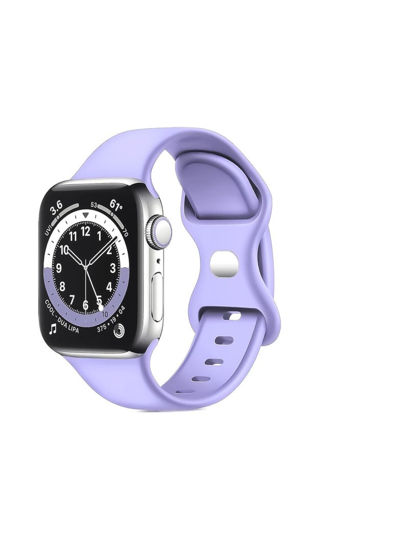 Compatible with Apple Watch Band Ultra/Ultra 2 42mm 44mm 45mm 49mm Women Men Silicone Replacement Strap for iWatch SE Series 9 8 7 6 5 4 3 2 1 - Image 1