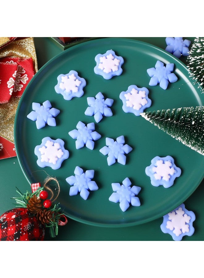 Jerify 40 Pcs Christmas Squishy Snowflake Fidget Toys Snowflake Toys Winter Fidget Toy Winter Kawaii Stress Relief Toys Xmas Stockings Decorations Christmas Party Favors Goody Bags Filler - Image 5