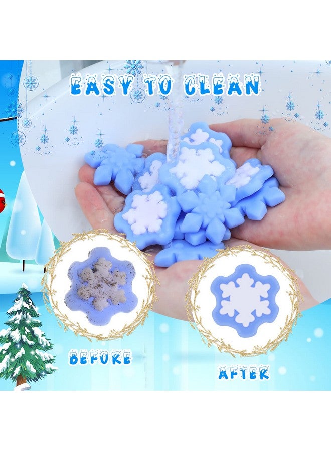 Jerify 40 Pcs Christmas Squishy Snowflake Fidget Toys Snowflake Toys Winter Fidget Toy Winter Kawaii Stress Relief Toys Xmas Stockings Decorations Christmas Party Favors Goody Bags Filler - Image 2
