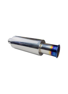 WINCA Winca Exhaust Muffler, 2.5" Inlet Outlet Exhaust Tip Pipe 63mm Stainless Steel Universal Exhaust Muffler for Most Cars, Sedans, and Trucks (127 FH 40)  - Image 1