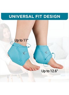 Comfytemp Ankle Ice Pack Wrap for Swelling, Plantar Fasciitis, Foot Pain Relief, FSA HSA Eligible, Gel Packs for Injuries Reusable, Hot Cold Compression for Achilles Tendonitis, Sprain Ankles, 2 Packs  - Image 5