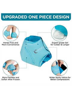 Comfytemp Ankle Ice Pack Wrap for Swelling, Plantar Fasciitis, Foot Pain Relief, FSA HSA Eligible, Gel Packs for Injuries Reusable, Hot Cold Compression for Achilles Tendonitis, Sprain Ankles, 2 Packs  - Image 4
