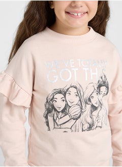 Disney Princess Graphic Sweat Shirt  - Image 3