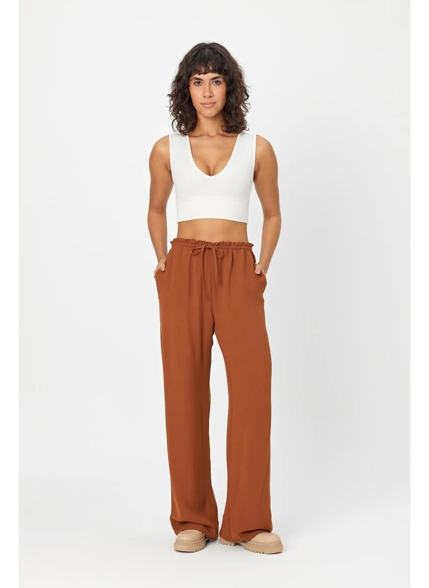 Alexander Gardi Alexandergardi Crepe Fabric Rope-Tie Palazzo Trousers (B24-00231)