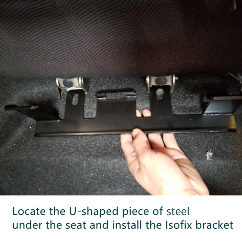 Car Child Safety Seat Belt Bracket: Premium Steel Construction, No-drill Quick Installation - Durable Black Electrophoresis Finish, Restraint Anchor Mounting Kit for Fit GE6 2007-2013 Co-pilot Rear Se - Image 5