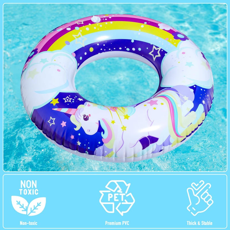 Parentswell 6-Pack Pool Party Set  Parentswell Inflatable Pool Float Swimming Rings  4 Pool Tubes (with 2 Beach Balls)  Pool Party Favors for Summer Pool and Beach Fun - Image 5
