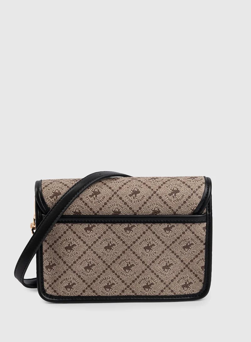 بيفرلي هيلز بولو كلوب Logo Printed Crossbody Bag