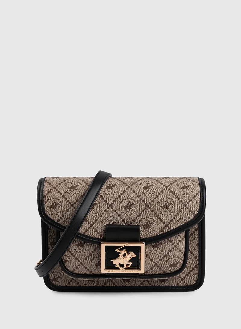 بيفرلي هيلز بولو كلوب Logo Printed Crossbody Bag