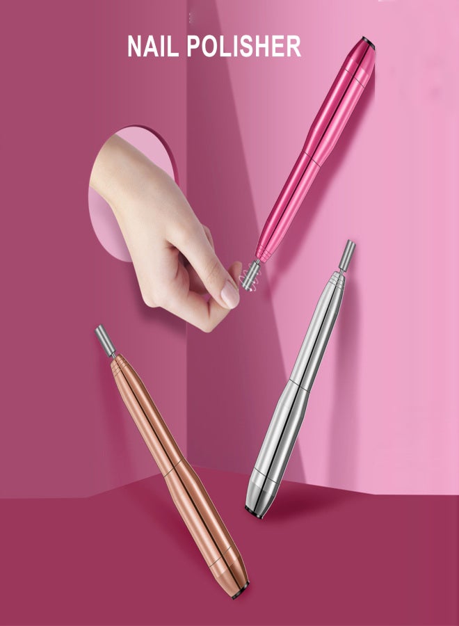 Aluminum Alloy Nail Polishers Nail Remover USB Electric Sanding Pen Remove Nail Polish Grinder - Image 2