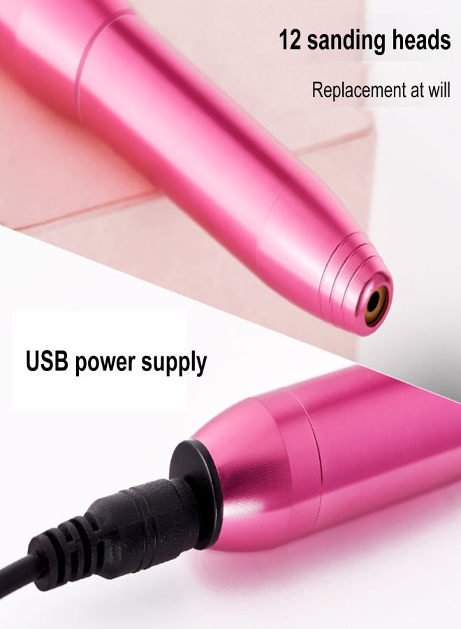 Aluminum Alloy Nail Polishers Nail Remover USB Electric Sanding Pen Remove Nail Polish Grinder - Image 4