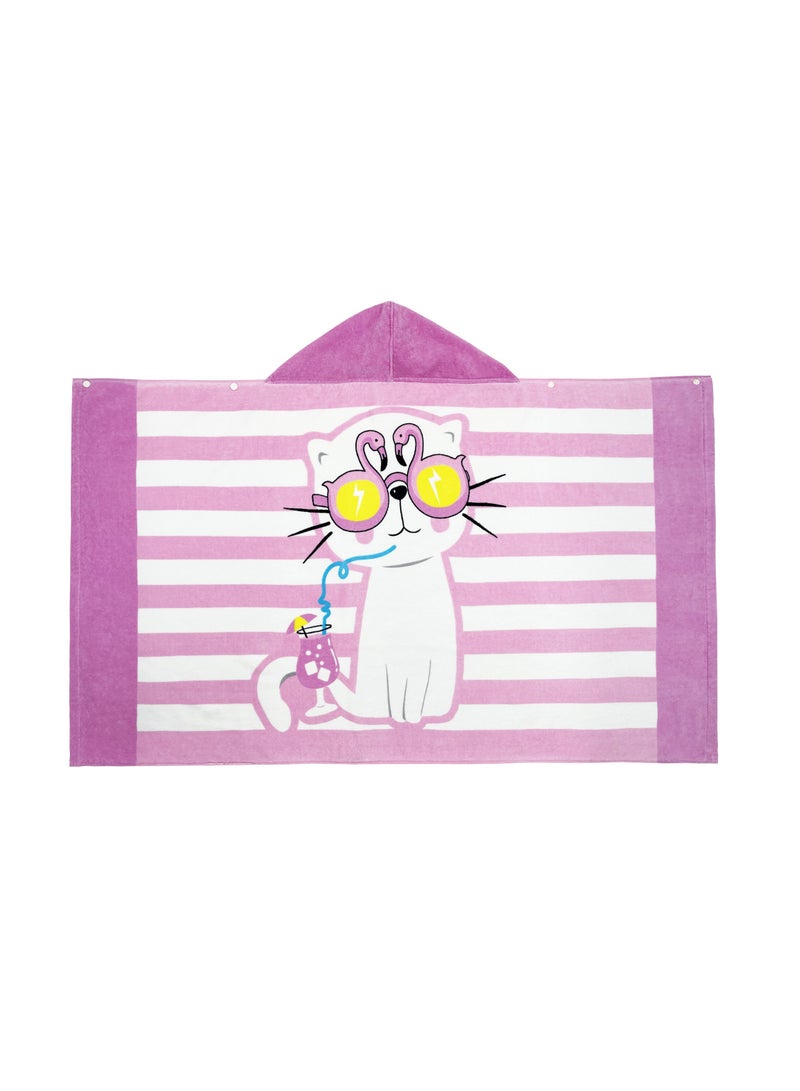 UOTOPO Kids Hooded Beach Bath Towel, 100% Cotton Girls Children Swimming Towel, Bath Poncho Bath Robe Surfing Toddler Gifts  - Image 1