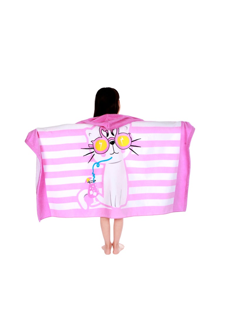 UOTOPO Kids Hooded Beach Bath Towel, 100% Cotton Girls Children Swimming Towel, Bath Poncho Bath Robe Surfing Toddler Gifts  - Image 5