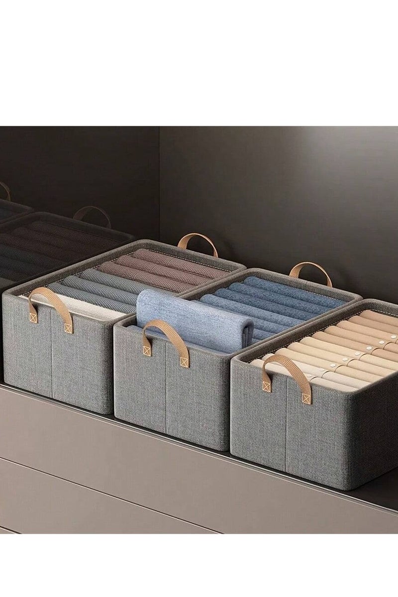 Oxford Storage Box for Organizing Clothes, Towels, and Bedding, Foldable (Color May Vary) - Image 3