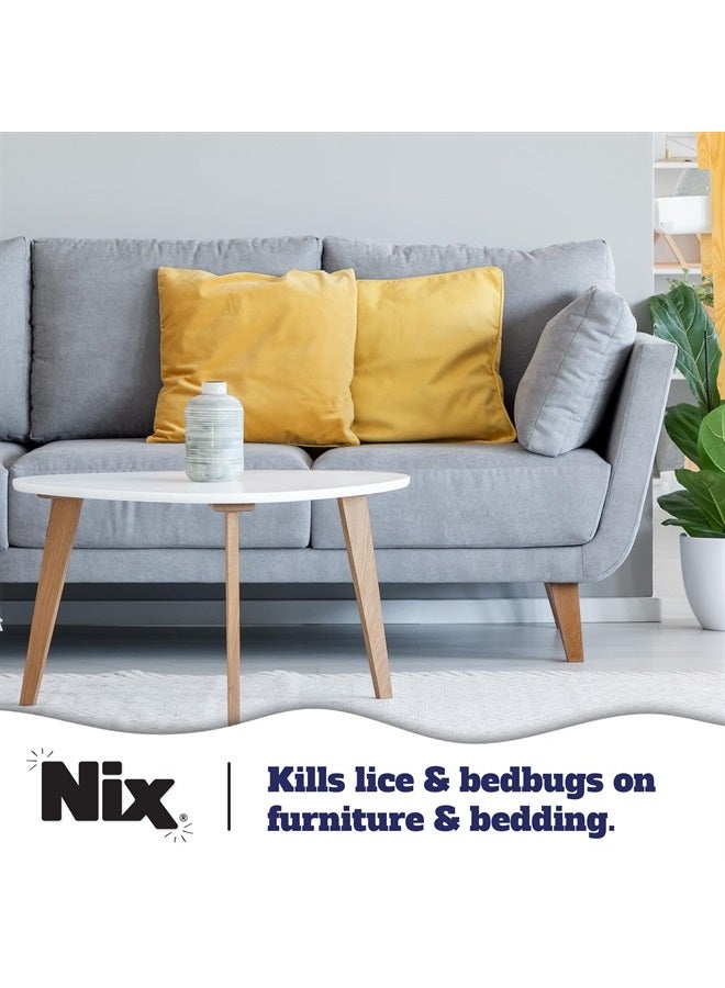 NIX Lice & Bedbug Killing Spray for Home, Bedding & Furniture, 5 fl oz - Image 4