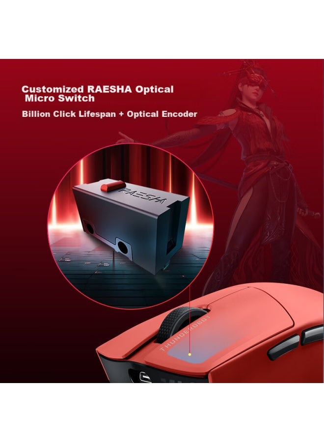 Thunderobot Ml9mini Star Flash Wired/wireless/tri-mode Gaming Mouse Paw3950 Esports Office Flagship Mouse Without Hole Lightweight With Charging Dock Naraka： Bladepoint Accessories - Image 2
