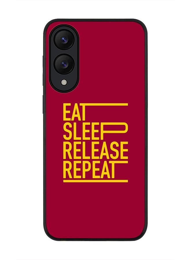 Stylizedd For Samsung Galaxy S25 Edge Case,Slim fit Camera Protection, Shockproof Thin Phone cover  - Eat Sleep Release Repeat