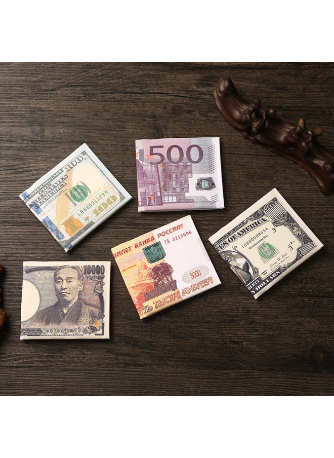 Generic Creative Wallet Men's US Dollar Printing Coin Pattern Canvas Short Wallet Card Bag Can Be Set-Color:Fb01 Australia 100  - Image 2