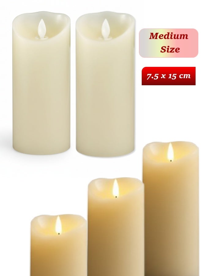 Feelings Electric Pillar Candle 7.5X15 - Image 3