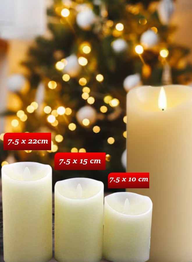 Feelings Electric Pillar Candle 7.5X15 - Image 4