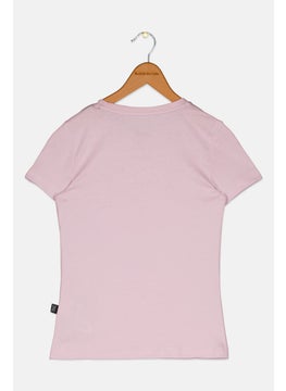 PUMA Kids Girl Sportswear Fit Short Sleeve Training T-Shirt, Lavender  - Image 2