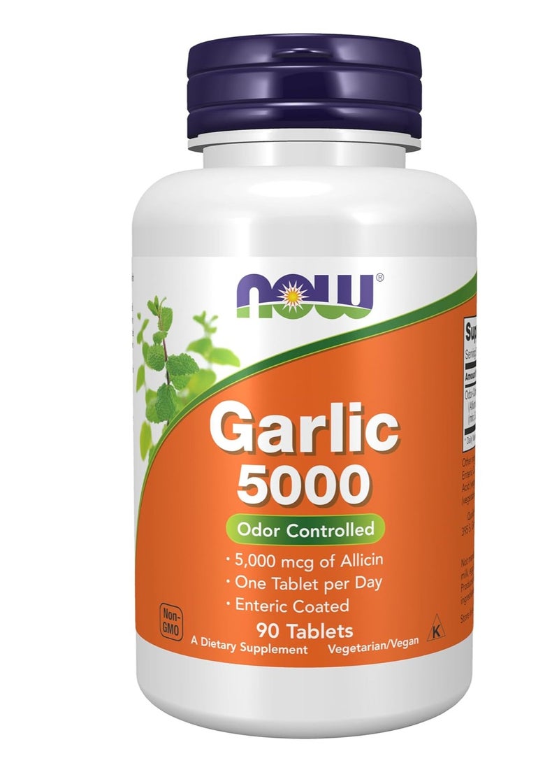 NOW Garlic Food Supplements - 5000,90 Tablets