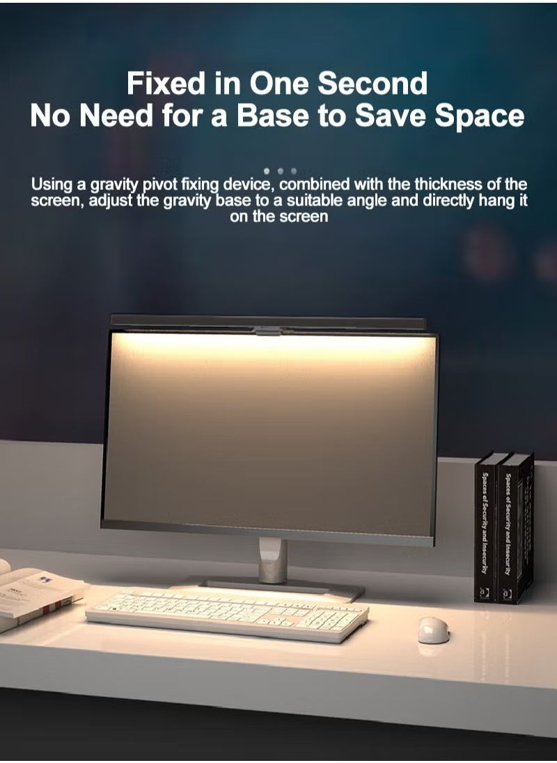 Flash - USB Powered Computer Monitor Lamp,LED Laptop Hanging Light for Office/Home/Gaming/Desk with Adjustable Brightness/Color 500MM - Image 1
