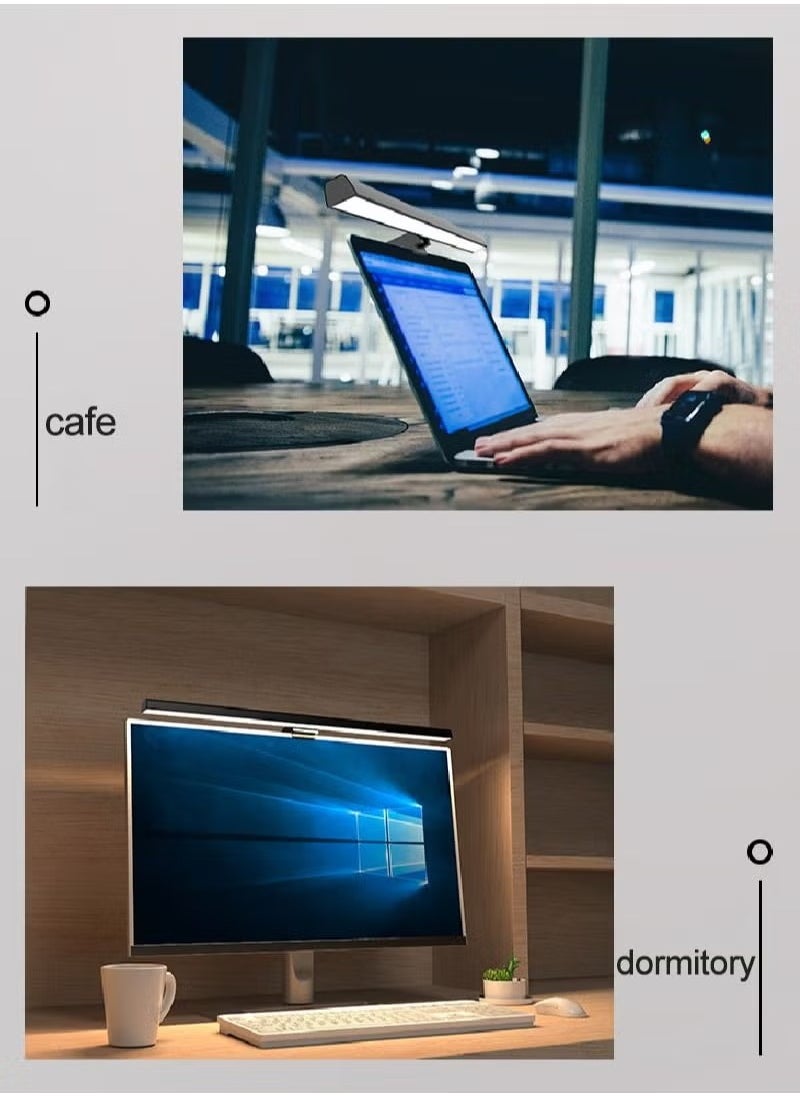 Flash - USB Powered Computer Monitor Lamp,LED Laptop Hanging Light for Office/Home/Gaming/Desk with Adjustable Brightness/Color 500MM - Image 1
