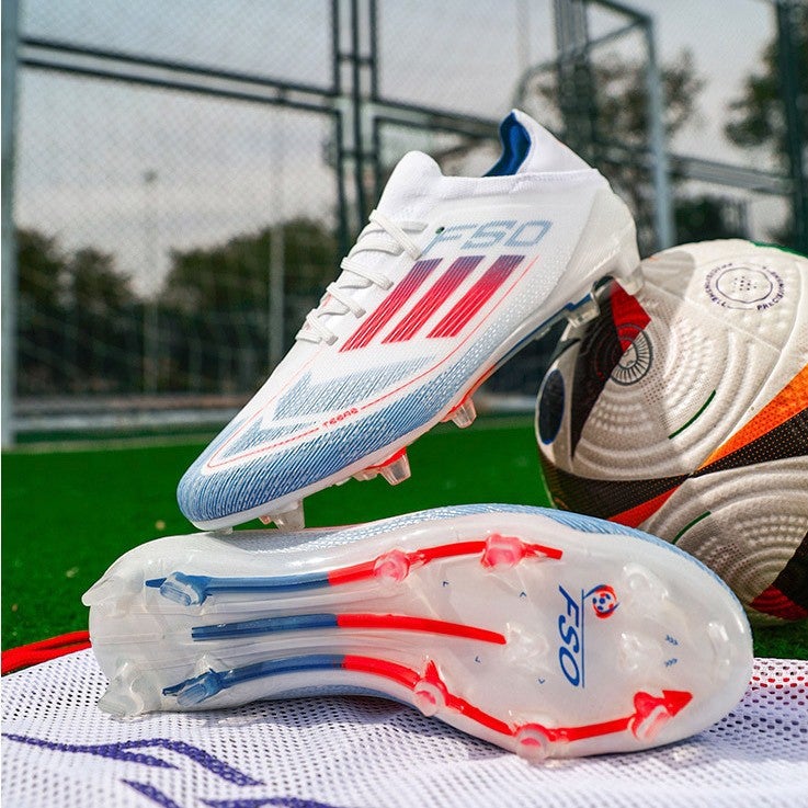 أحذية كرة القدم منخفضة الكعب F50 الجديدة عبر الحدود للذكور والإناث الطلاب مع مسامير طويلة لمنافسة كأس العالم على العشب المكسور والتدريب - Image 3