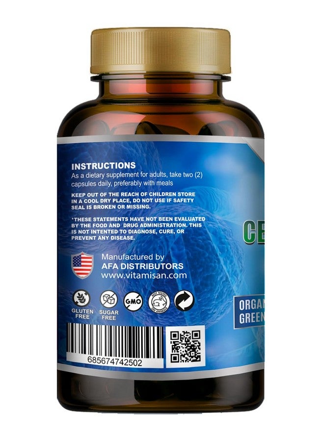 Vitamisan Celulas Madres AFA Stem Natural Cell 120 Capsules 1000 mg Blue Green Algae Non GMO Gluten Free Aphanizomenon Flos-aquae celula Madre suplement - Image 2