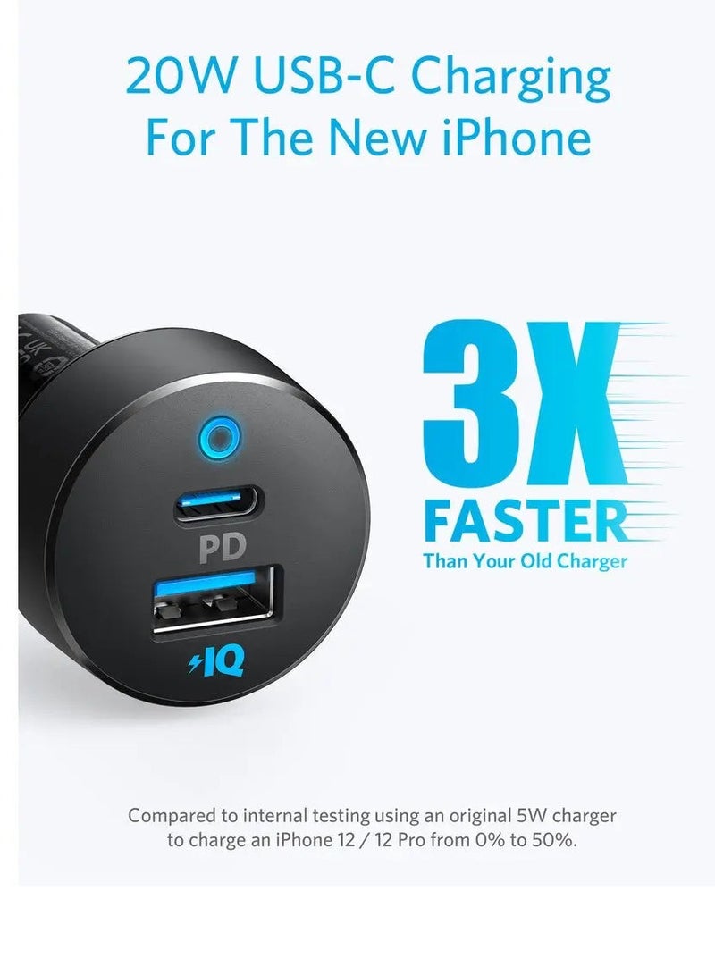 Ankey Anker Power Drive PD+ 2 35W (20W PD+15W) USB C Car Charger A2732 - Image 2