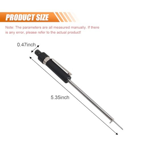 KITUREK Brake Pad Thickness Gauge Measure Tool with Scale, Car Brake Pad Detection Pen Scale Tire Tread Depth Gauge, 1.5mm Thickness Base Plate Brake Pad Tester for Internal External - Image 2