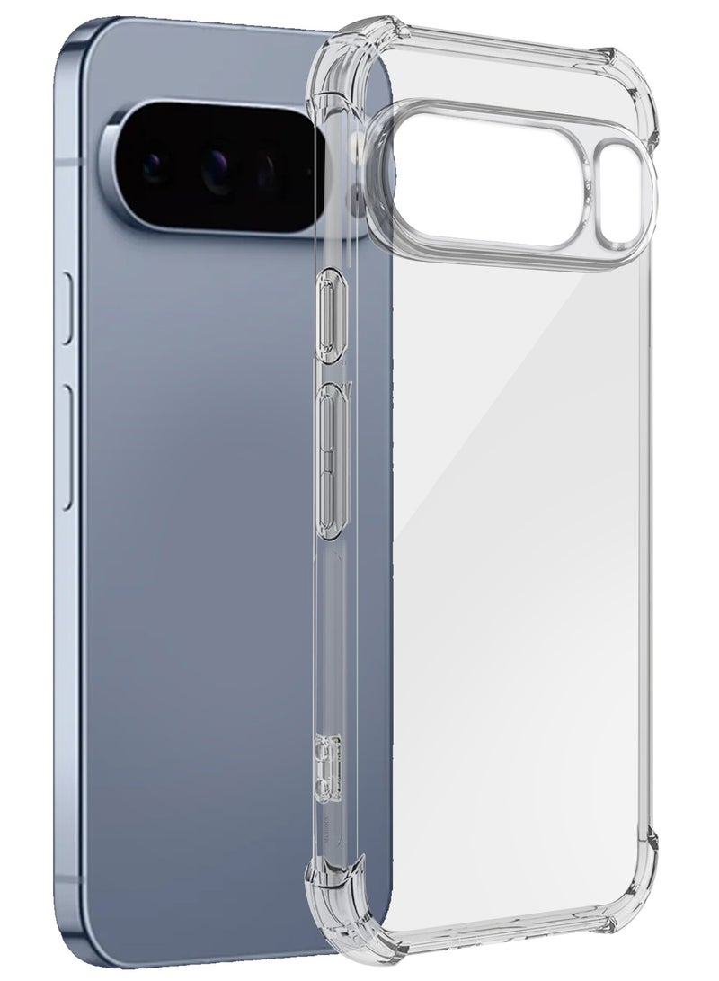 Gorilla Case Cover for Google Pixel 10 Pro 5G, Clear Slim Phone Cover, Anti-Scratch TPU Hard PC Back, Shockproof Protective Case with Camera Protection - Image 2