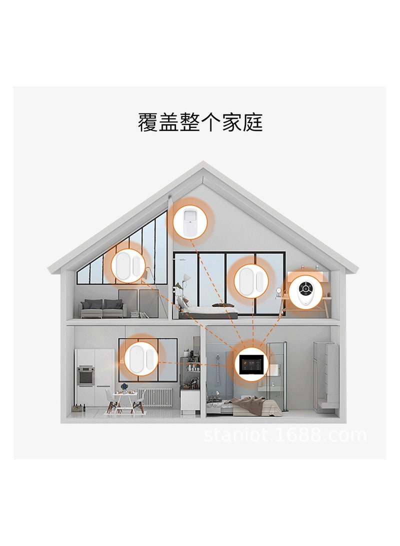 Tuya Smart Anti-Theft Alarm Host WiFi + GSM Dual Network Alarm System 4.3-Inch Color Touch Screen - Image 4