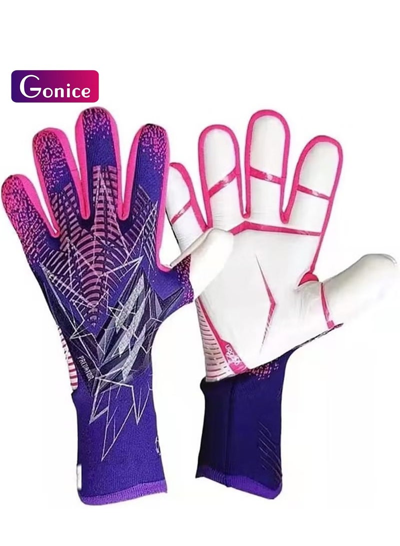 جونيس قفازات كرة القدم للأطفال، قفازات حارس المرمى، قفازات حارس مرمى كرة القدم للرجال المحترفين، قفازات تدريب مع حماية المعصم المزدوج، مقاومة للتخدش، غير انزلاقية - Image 1