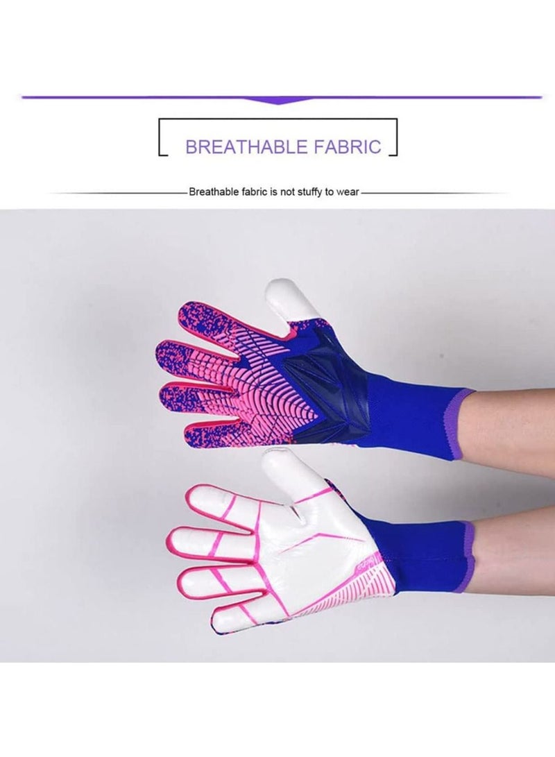 جونيس قفازات كرة القدم للأطفال، قفازات حارس المرمى، قفازات حارس مرمى كرة القدم للرجال المحترفين، قفازات تدريب مع حماية المعصم المزدوج، مقاومة للتخدش، غير انزلاقية - Image 3