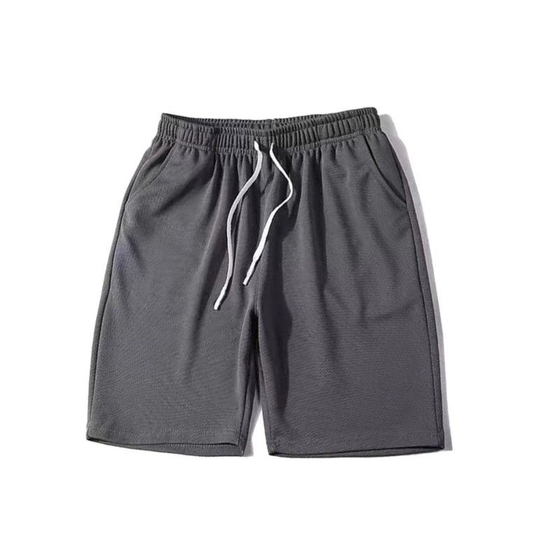 شورتات رياضية للرجال صيفية سريعة الجفاف وقابلة للتنفس فضفاضة غير رسمية في الهواء الطلق للجري والتدريب واللياقة البدنية بطول خمسة نقاط شورتات كرة السلة رمادي داكن - Image 1