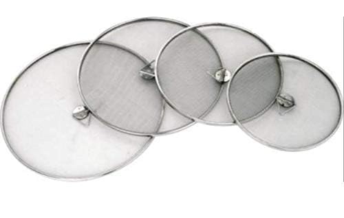Diamond Steel Diamond Steel Multipurpose Stainless Steel Net Cover Food Cover Milk Cover Milk Jali Fruit Cover with Knob Kitchen Tools Food Grade Jali Set of 4 Pcs  - Image 1