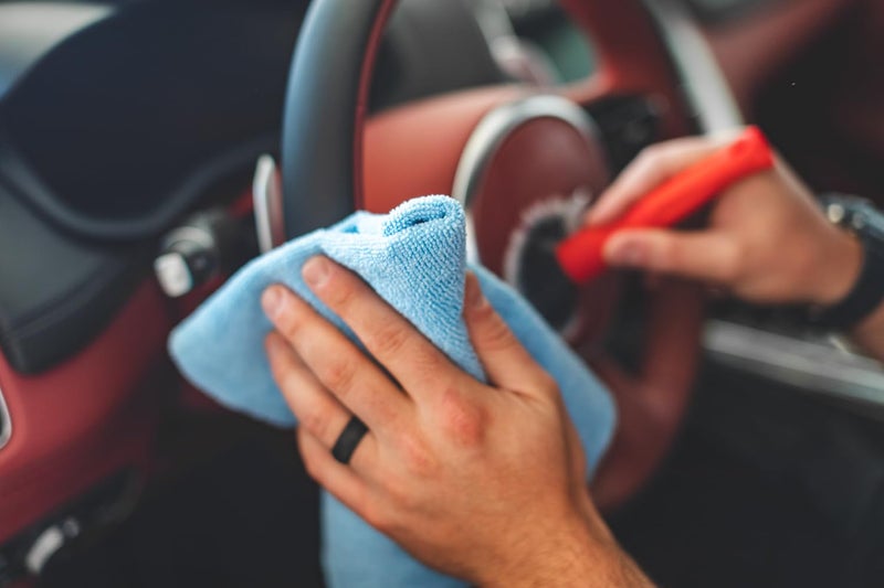 The Rag Company - Edgeless 300 - Microfiber Detailing Towels, Perfect for Removing Polishes, Sealants, and Glaze; Great for Interior Cleaning and Dirty Jobs; 300GSM, 16in x 16in, Ice Grey (10-Pack) - Image 5