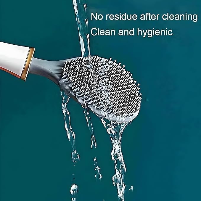 KESRINPLUS Elegant Wall-Hung Toilet Brush & Holder - Flexible Bristles, Minimalist Design (Multicolor) - Image 4