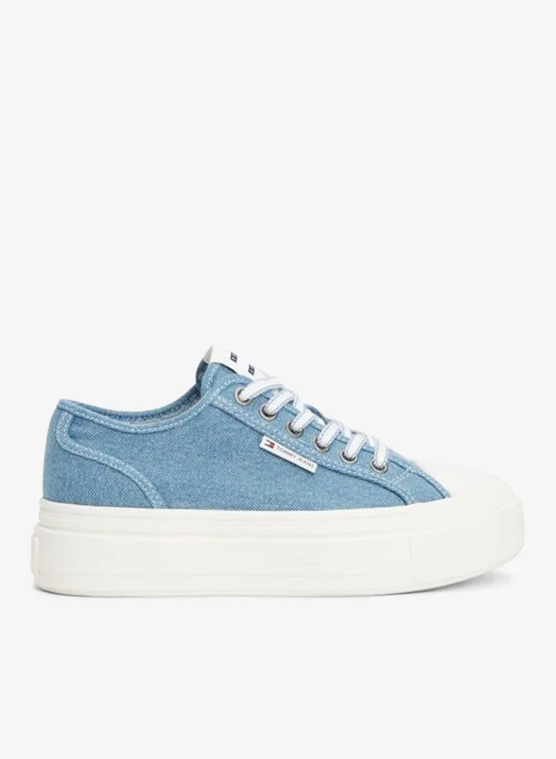 Foxing Lace Up Low Top Sneakers